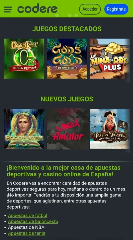 Un sitio de casino con muchos juegos